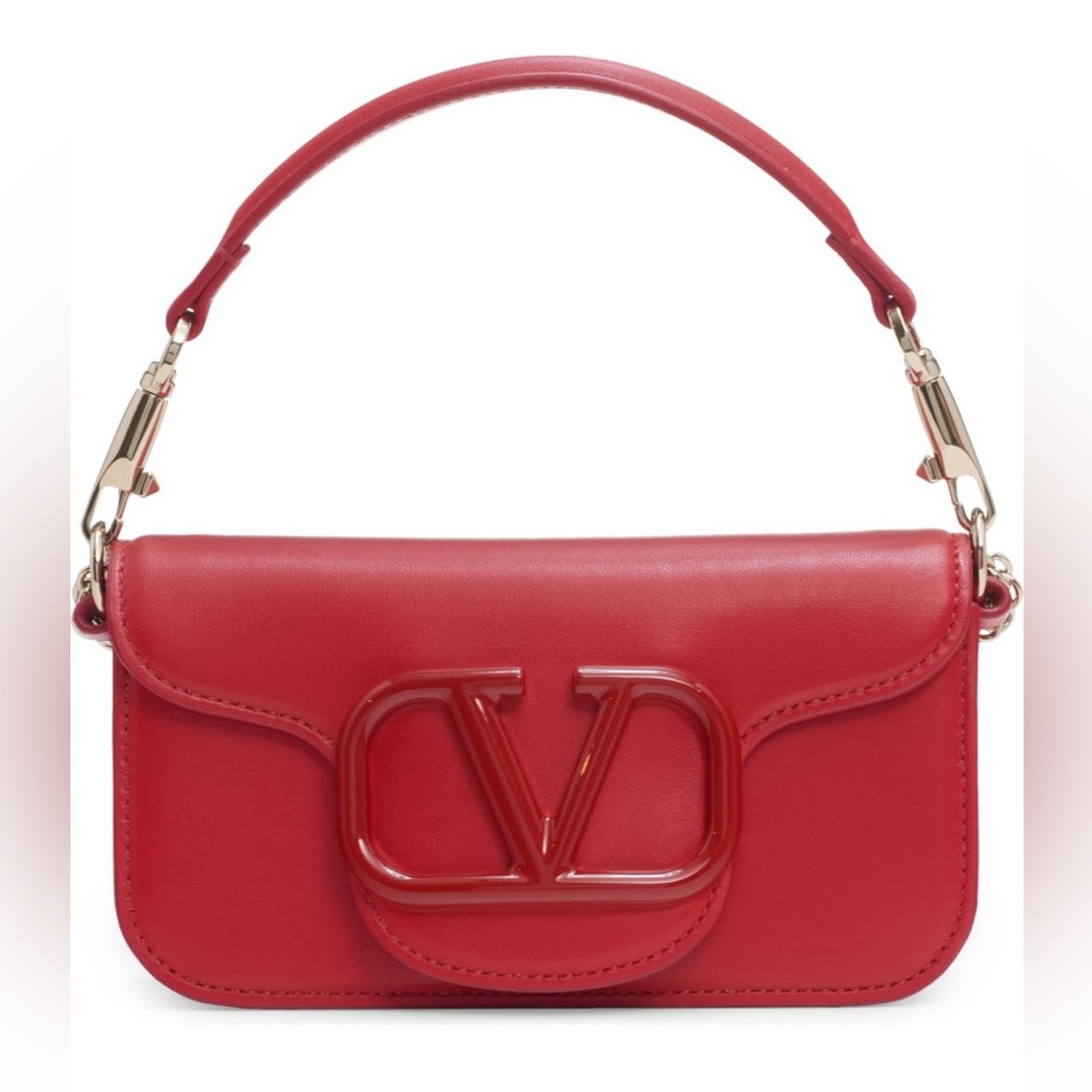Valentino Garavani Small Loco Leather Shoulder Bag - Picture 1 of 6